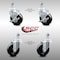 Service Caster 4 Inch SS Hard Rubber Wheel Swivel 1/2 Inch Threaded Stem Caster Brakes SCC, 2PK SCC-SSTS20S414-HRS-121315-2-TLB-2 - alternate 1